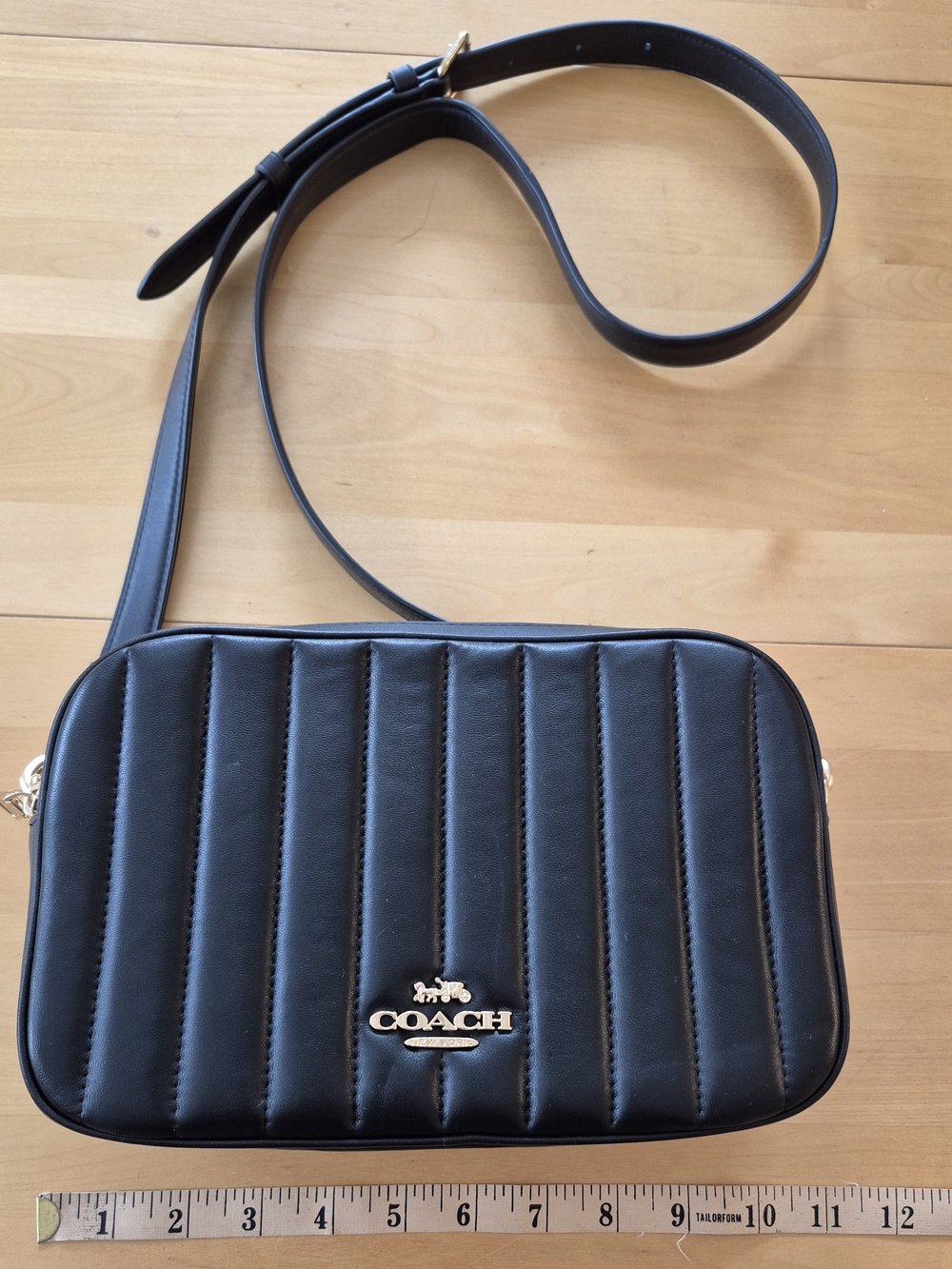 Coach Factory Quilted Crossbody Bag in Black